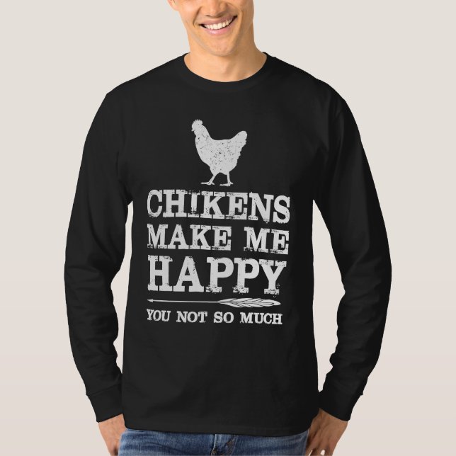 Chicken  with Sayings Chicken Mom T Shirt (Framsida)