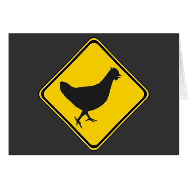 Chicken Xing! Hälsningskort (Framsidan Horizontal)