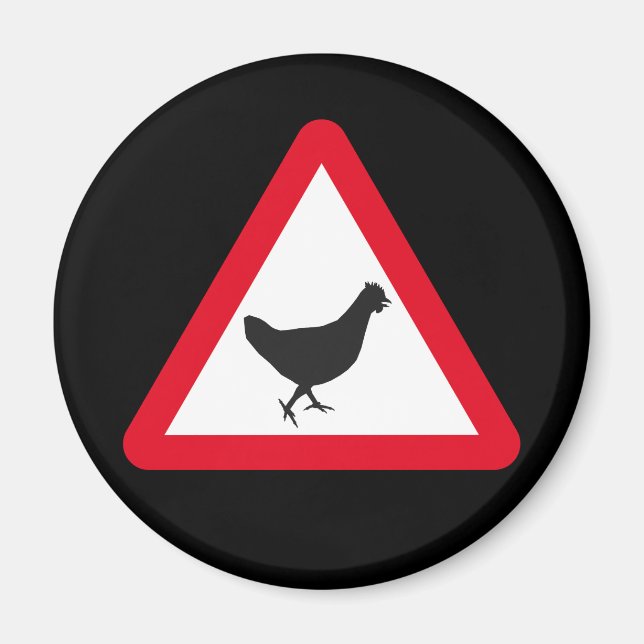 Chicken Xing Magnet (Framsidan)