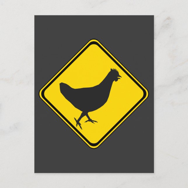 Chicken Xing! Vykort (Framsida)