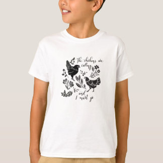 Chickenerna ropar barnens grundläggande T-Shirt