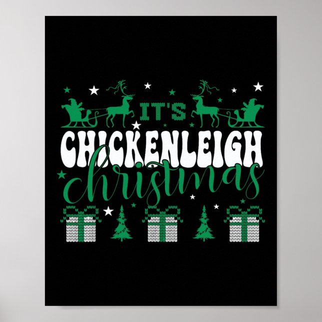 Chickenleigh Det är jul Julafton Matching Fami Poster (Framsidan)