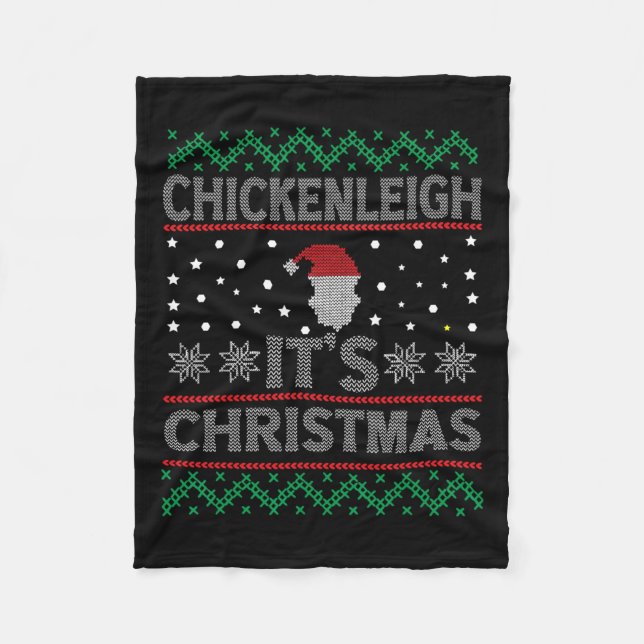 Chickenleigh Det är julklapp Julafton Mamma Fleecefilt (Framsidan)
