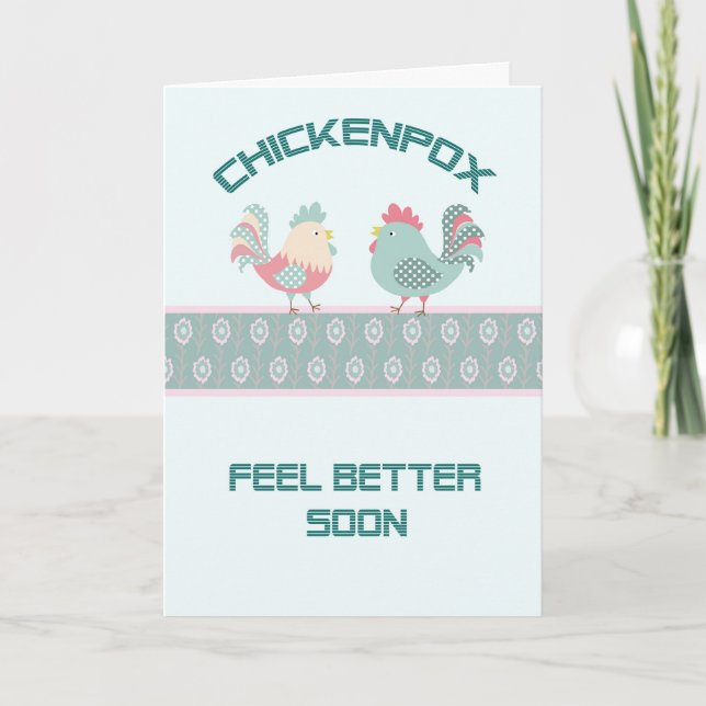 Chickenpox får ett bra kort snart med kycklingar (Framsida)