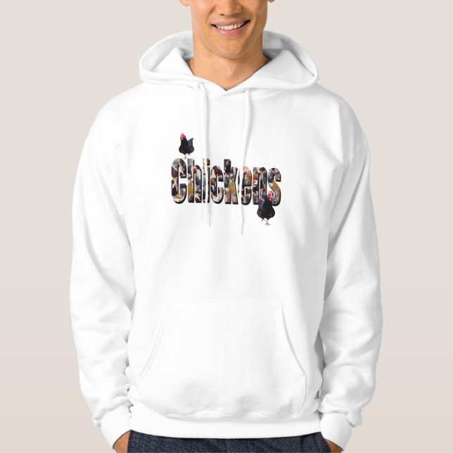 Chickens Bild logotyp Hoodie (Framsida)
