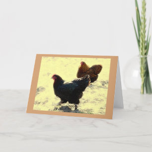 Chickens Birthday kort