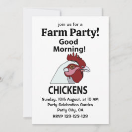 Chickens Bra God God Chicken Inbjudningar