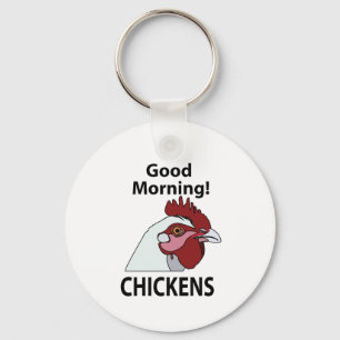 Chickens Bra God God Chicken Nyckelring