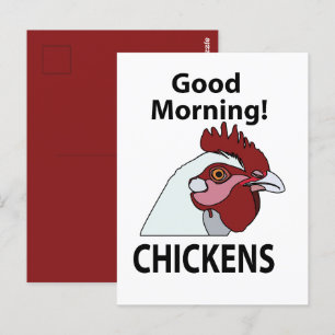 Chickens Bra God God Chicken Vykort