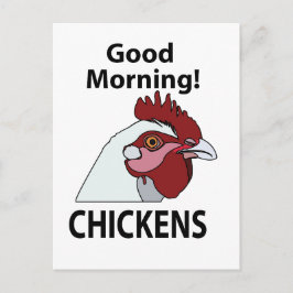 Chickens Bra God God Chicken Vykort