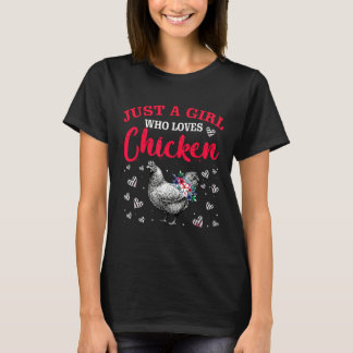 Chickens Chicken Flowers Farm T Shirt