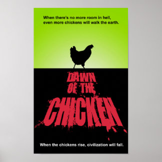 CHICKENS DAG POSTER