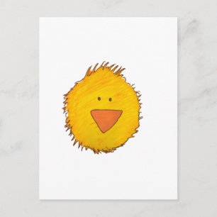 Chickens Ensam Vykort