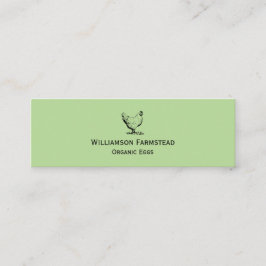 Chickens Farm|Jordbrukare Marknadsför ekologiska ä Mini Visitkort