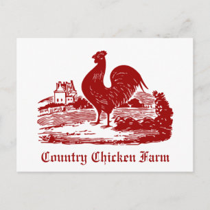 "Chickens Investigation for Picnic, Farmer's Marke Vykort