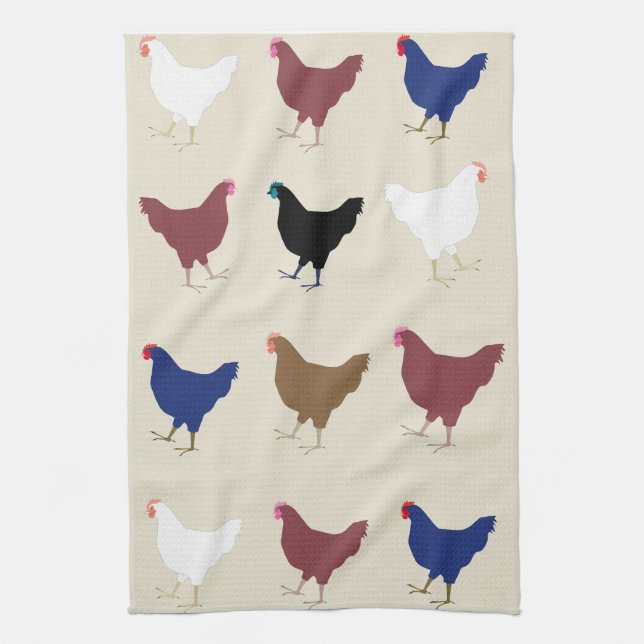 Chickens Kitchen Towel Kökshandduk (Vertikal)