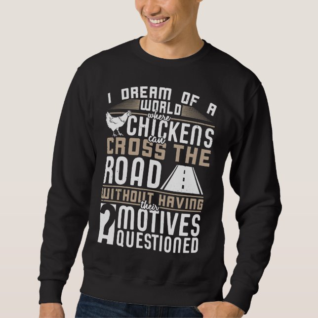 Chickens Kor i Roa Lång Ärmad Tröja (Framsida)