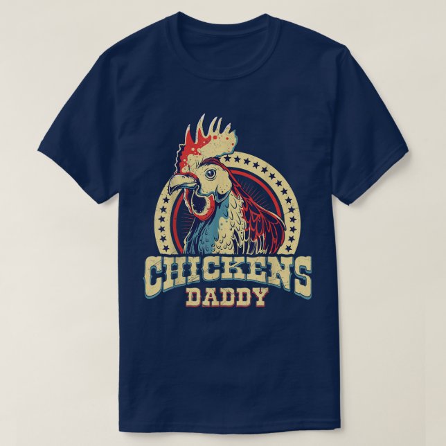 Chickens pappa bonde T-Shirt (Design framsida)