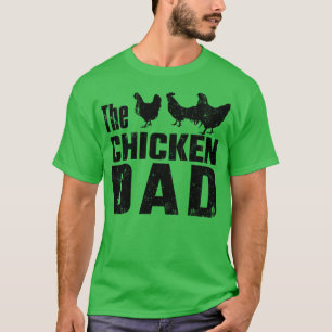 Chickens Pappa Farmer Chicken Älskare Roligt T Shirt