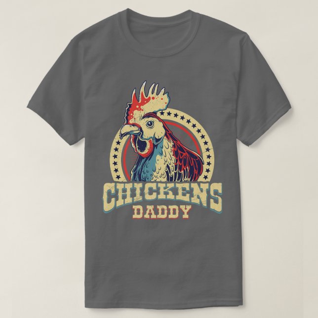 Chickens pappa-jordbrukare t shirt (Design framsida)