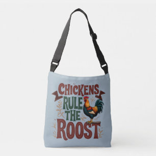 Chickens Regel Roost Rustic Farm Illustration Axelväska