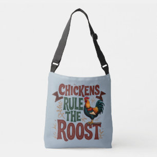 Chickens Regel Roost Rustic Farm Illustration Axelväska