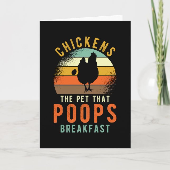 Chickens Say Funny Kort (Framsida)