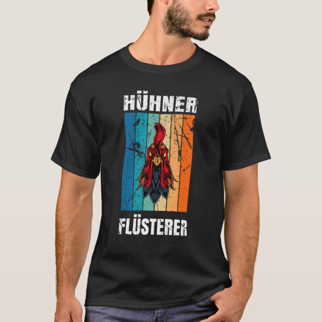 Chickens Whisper Farmer Farm Boskap T Shirt (Framsida)