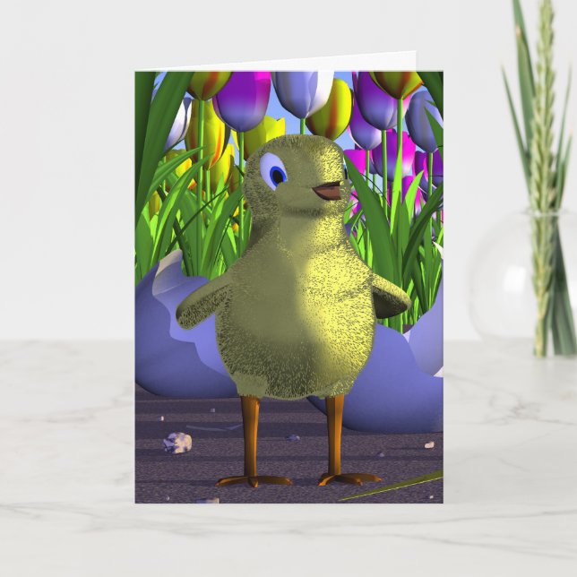 Chickhälsningkort Helgkort (Framsida)