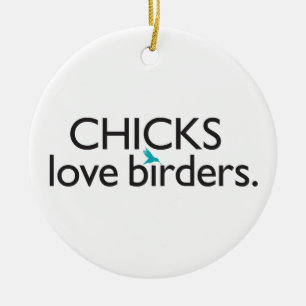 ChickkärlekBirders Julgransprydnad Keramik