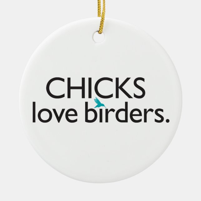 ChickkärlekBirders Julgransprydnad Keramik (Framsidan)