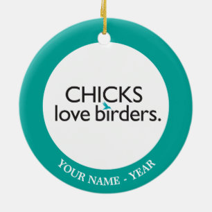 ChickkärlekBirders Julgransprydnad Keramik