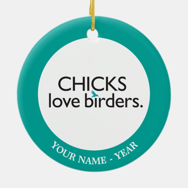 ChickkärlekBirders Julgransprydnad Keramik (Baksidan)