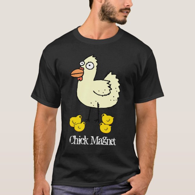 Chickmagnet för fega bönder tee shirt (Framsida)