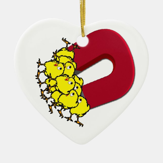 Chickmagnet Julgransprydnad Keramik (Framsidan)