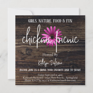Chicknic Picnic-inbjudan Inbjudningar