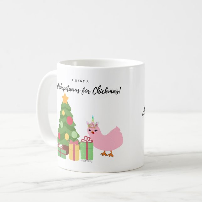 Chickopotamus för Chickmas Kaffemugg (Framsida vänster)
