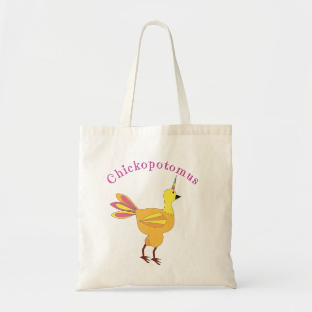 Chickopotomus - Unicornhönan Tygkasse (Framsidan)
