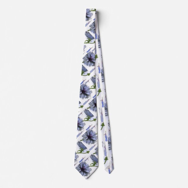 "Chickory" Blomsterträdgård Neck Tie Slips (Framsida)
