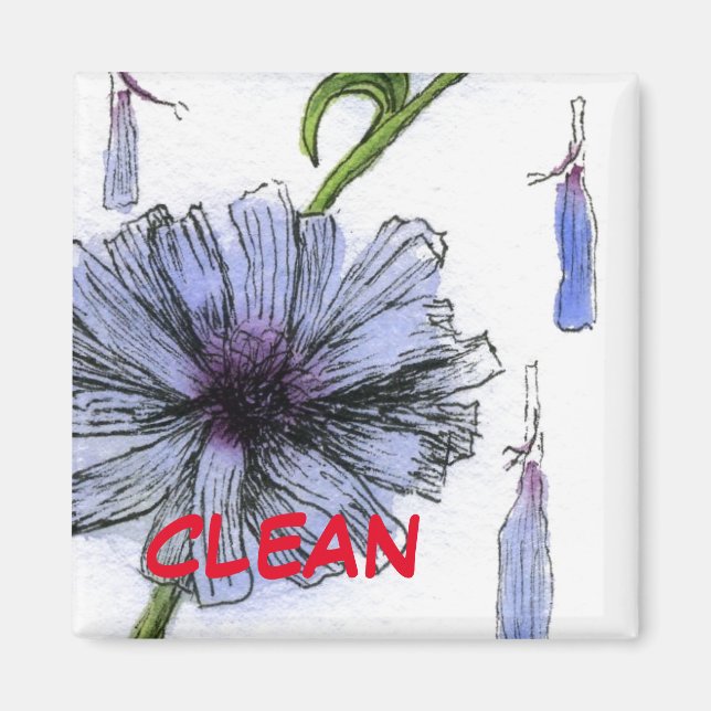 "Chickory" "Clean Dishwasher Status Magnet" Magnet (Framsidan)