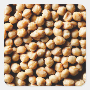 Chickpeas Square Sticker Fyrkantigt Klistermärke