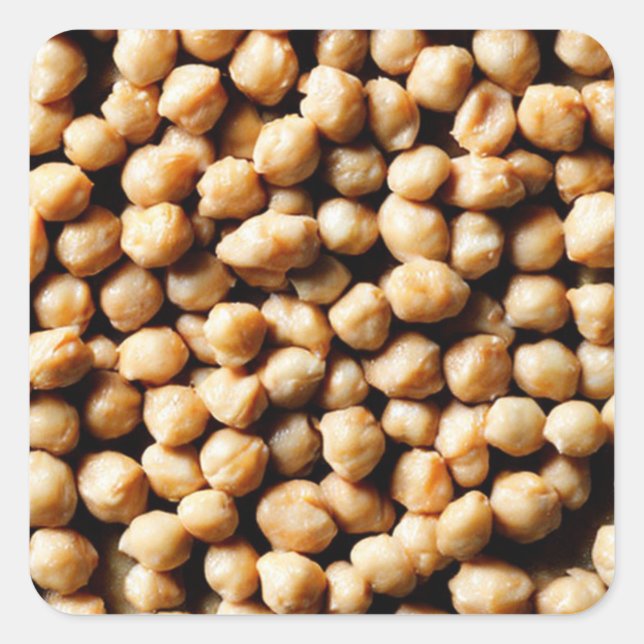 Chickpeas Square Sticker Fyrkantigt Klistermärke (Framsida)
