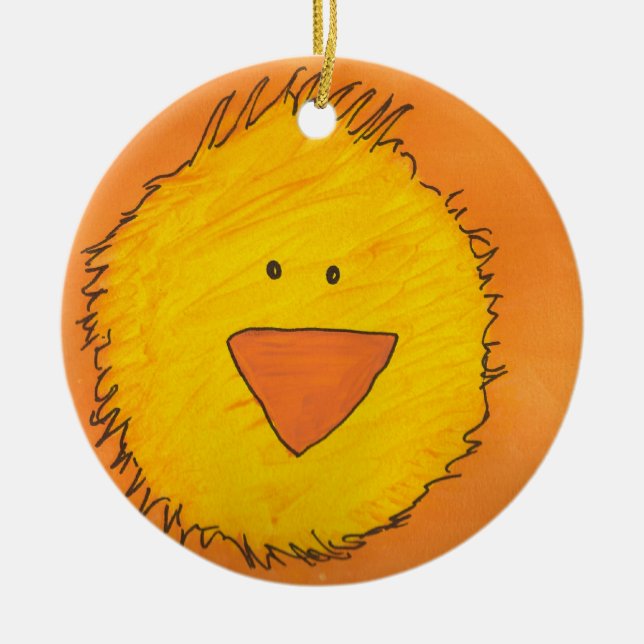 Chickprydnad Julgransprydnad Keramik (Framsidan)