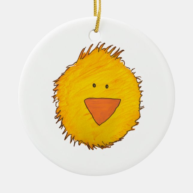 Chickprydnad Julgransprydnad Keramik (Framsidan)