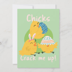 Chicks Crackar Mig! Påskkort Julkort