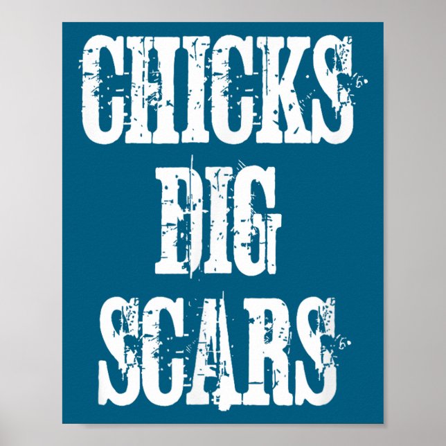 Chicks Dig S Shirt Congenital Heart Defect Chd War Poster (Framsidan)