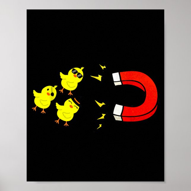 Chicks With Magnet Funny Halloween Chick Magnet Va Poster (Framsidan)