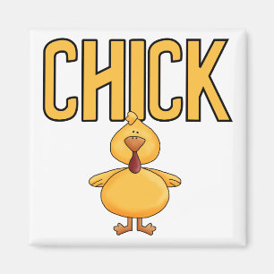 ChickT-tröja och gåvor Magnet