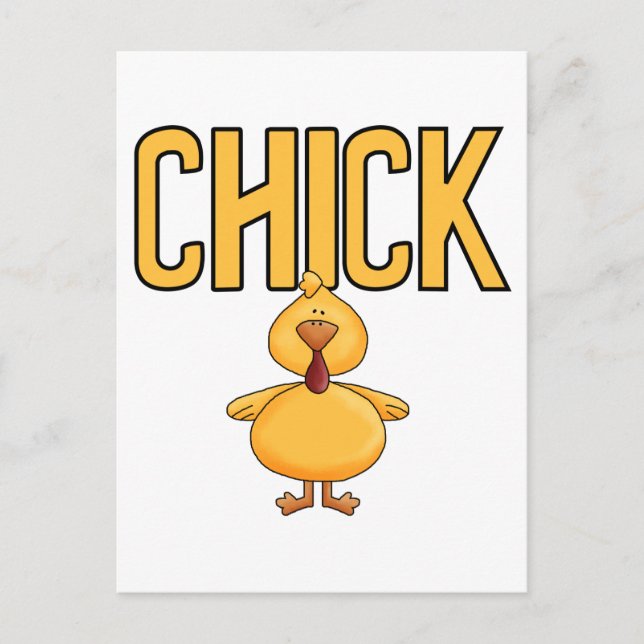 ChickT-tröja och gåvor Vykort (Framsida)