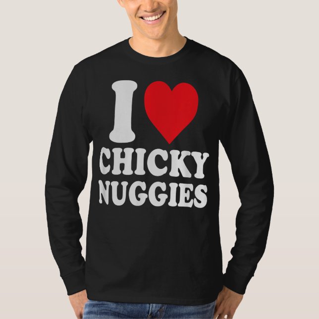 Chicky Nuggies | Funny Chicken Nuggets Viral | T Shirt (Framsida)